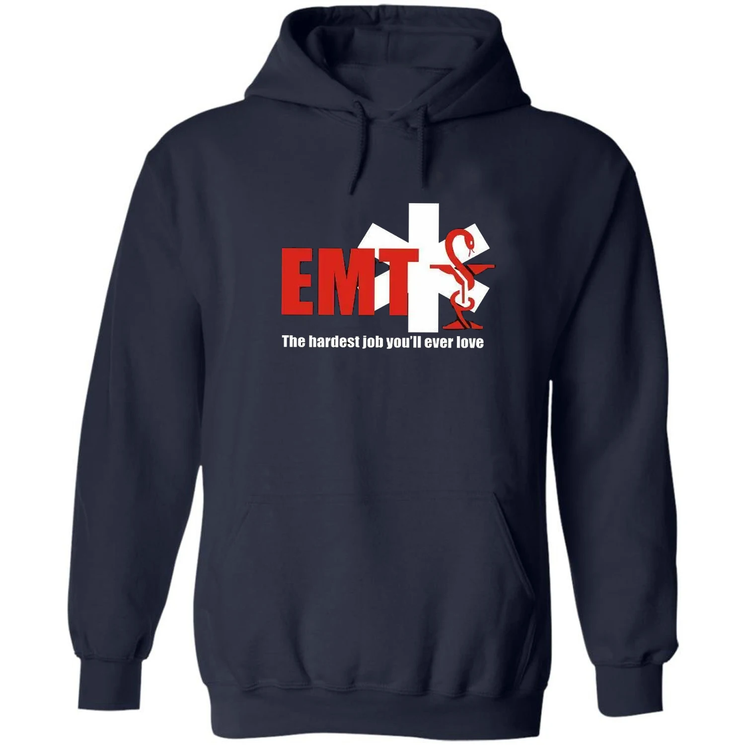 The Hardest Job You'll Ever Love EMT Medical Paramedic Pullover Hoodie New 100% Cotton Comfortable Casual Mens Sweatshirts