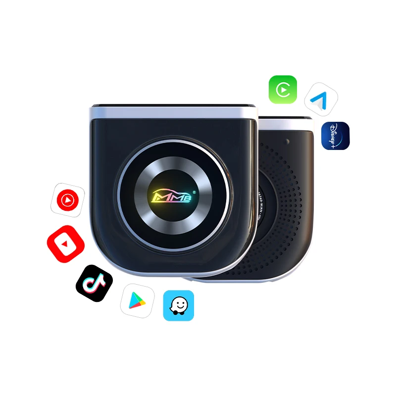 Android13 Smart Box MMB Max5.0 Wireless CarPlay Android Auto 3 in 1 AI Box QCM6225 8-Cores 4G SIM Mirror-Link Google Play Store