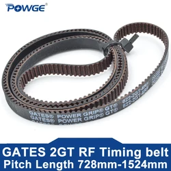GATES POWER GRIP GT 2MGT 2GT RF Timing Belt Lp=752 782 800 822 860 876 892 950 976 1164 1228 1524 Width 6mm GT2 Closed Loop