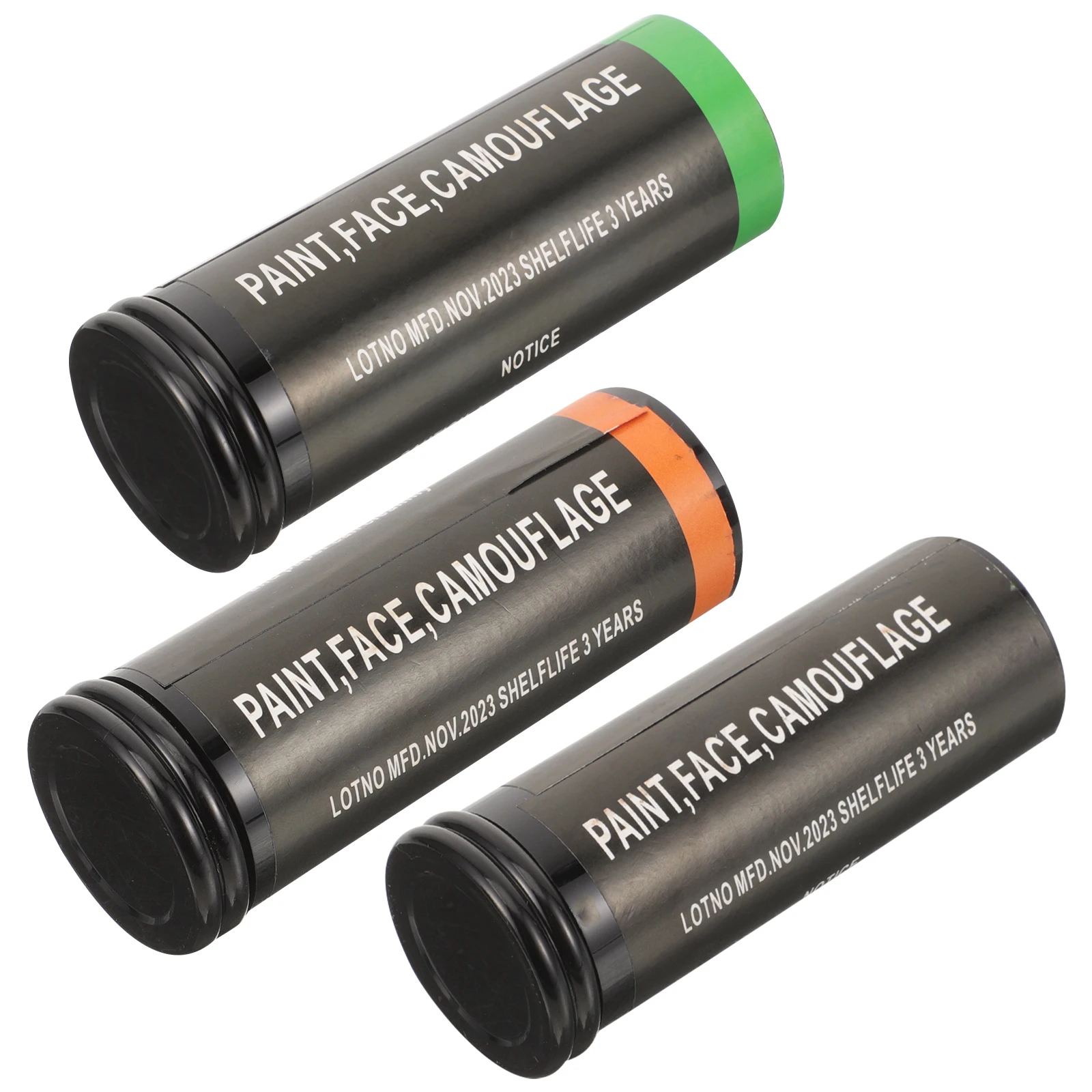 3 قطع من أعواد طلاء الوجه المحمولة أداة طلاء الوجه لمهرجان الهالوين التنكرية ومستلزمات حفلات المكياج