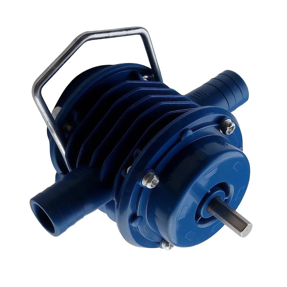 Oil Centrifugal Water Pump 12.5*10.77*7.89cm Blue Drill Easy Installation Parts Pumping Repair Self-priming Accessories