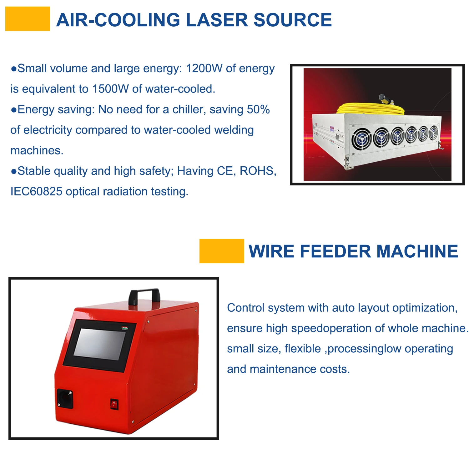 RLB 1500 Вт/2000 Вт Ручной лазерный сварочный аппарат 4 в 1 Волоконный лазер для резки сварных швов Очистка для удаления ржавчины с металла Воздушное охлаждение