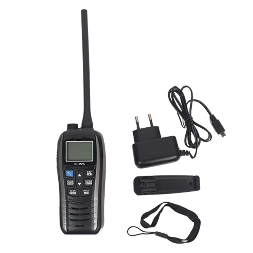 IC-M25 Maritime Interphone IPX7 Walkie-talkie Impermeavel Portable VHF Handheld Transceiver Standby 1-5 Days