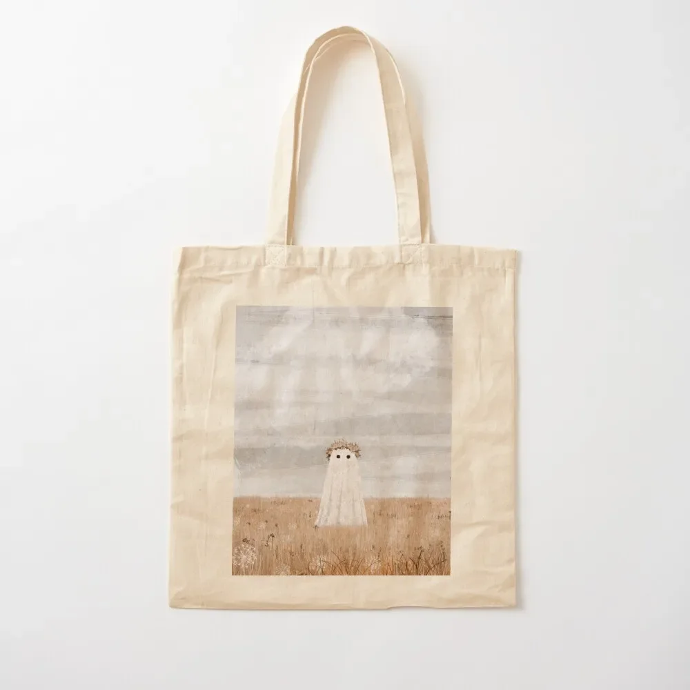 

There's a Ghost in the Meadow Tote Bag ecological bags tote bag canvas Tote Bag