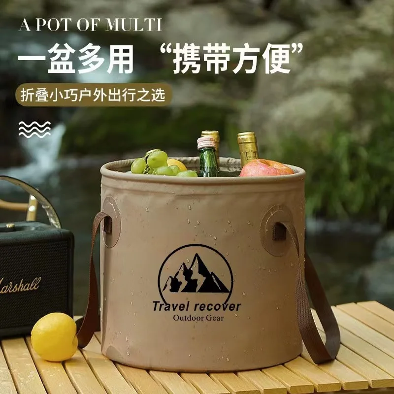 

Outdoor Multifunctional Bucket Foldable Portable 20L Travel Bucket Large Capacity Portable Bucket