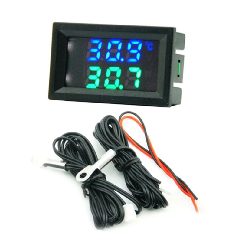 Voltmetro con display a LED 4 V-30 V Mini misuratore tensione Tester percentuale carica della batteria Drosphip