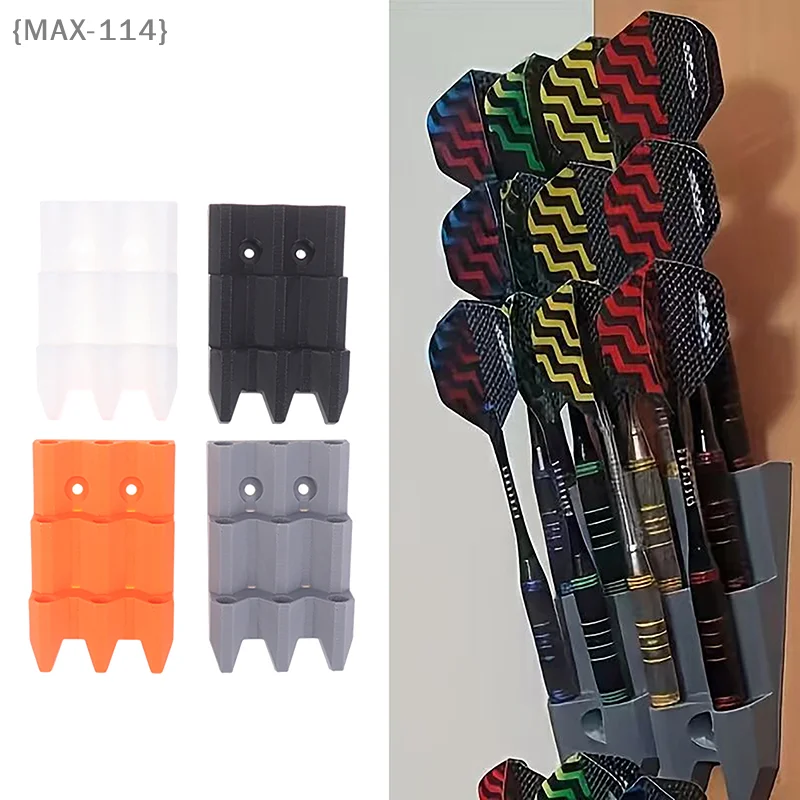 

【MAX114M3】1Pc Dart Display Rack Wall Mount Holds 9 Darts Sturdy Polypropylene Dart Organizer For Home Game Room Gift For Players