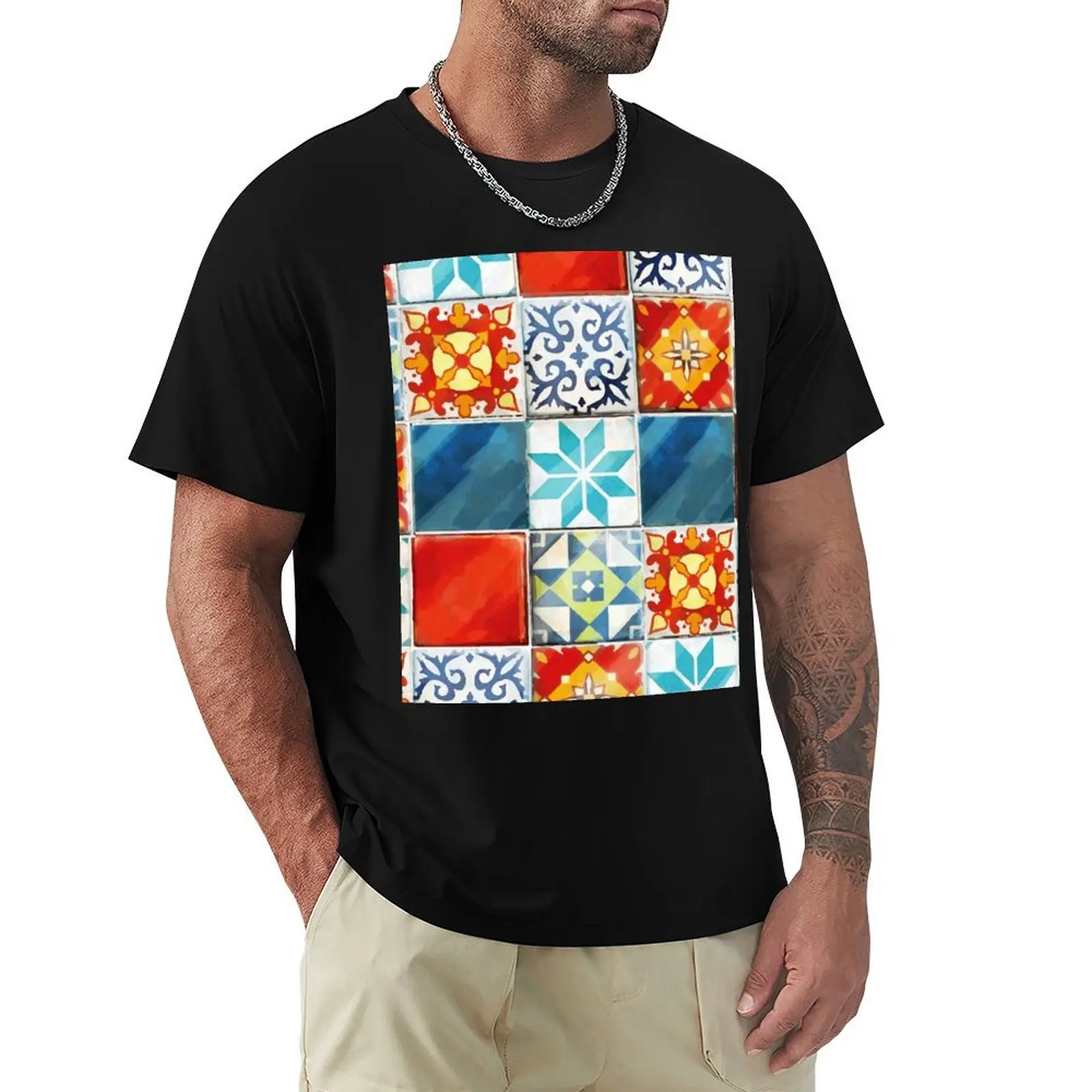 Colorful azulejos tiles from Azul board game T-Shirt t shirt personalised T-Shirt