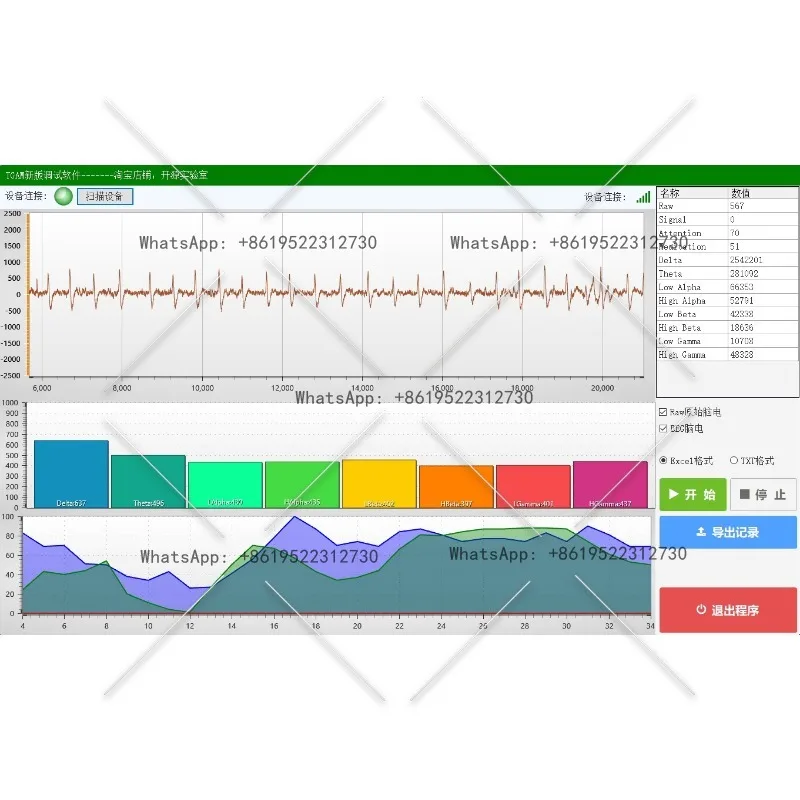 EEG Kit EEG Erfassungsmodul EEG Sensor Mind Control Arduino ESP32 Entwicklung