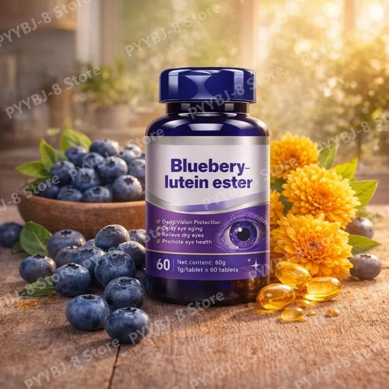 

60 капсул с лютеином со вкусом черники, богатые антоцианами, снимают сухость и усталость глаз, обеспечивают питание, защищают зрение.