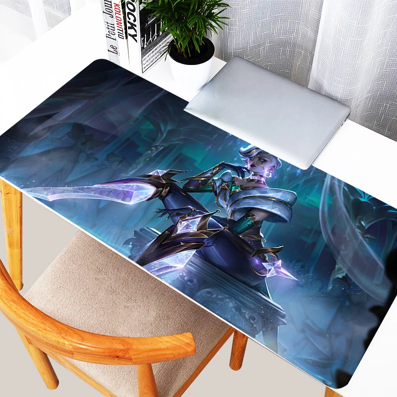 

Camille League of Legends Mouse Pad Large PC Sexy Gaming Accessories Mousepad Laptop Anime Gamer Cabinet Keyboard Rug Desk Mat