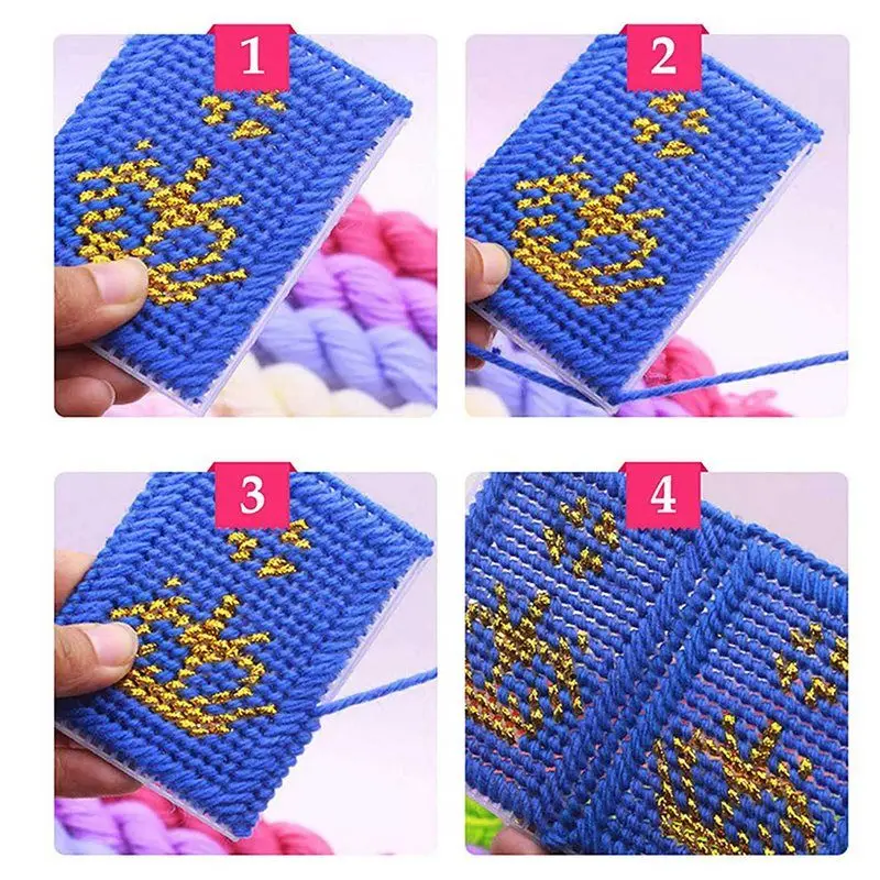 120 Pieces Plastic Mesh Canvas Sheets For Embroidery, Acrylic Yarn Crafting, Knit And Crochet Projects (10.6 X 10.6Cm)