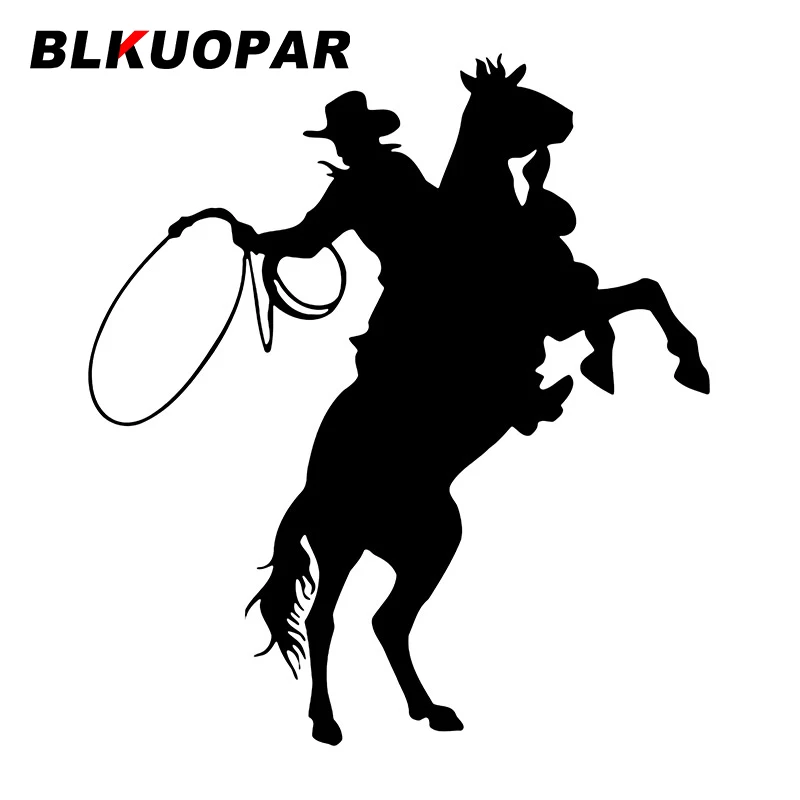 BLKUOPAR Cowboys Ride Horses Natural And Unrestrained Car Stickers Scratch-Proof Graphics Decal Laptop Windows Trunk Car Lable