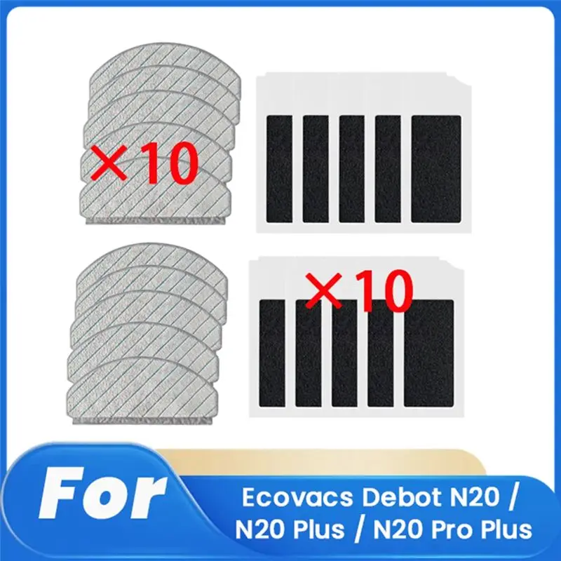 

BAAJ-20 шт. для Ecovacs Debot N20 / N20 Plus / N20 Pro Plus: аксессуары для роботов-пылесосов, запасные части для очистки