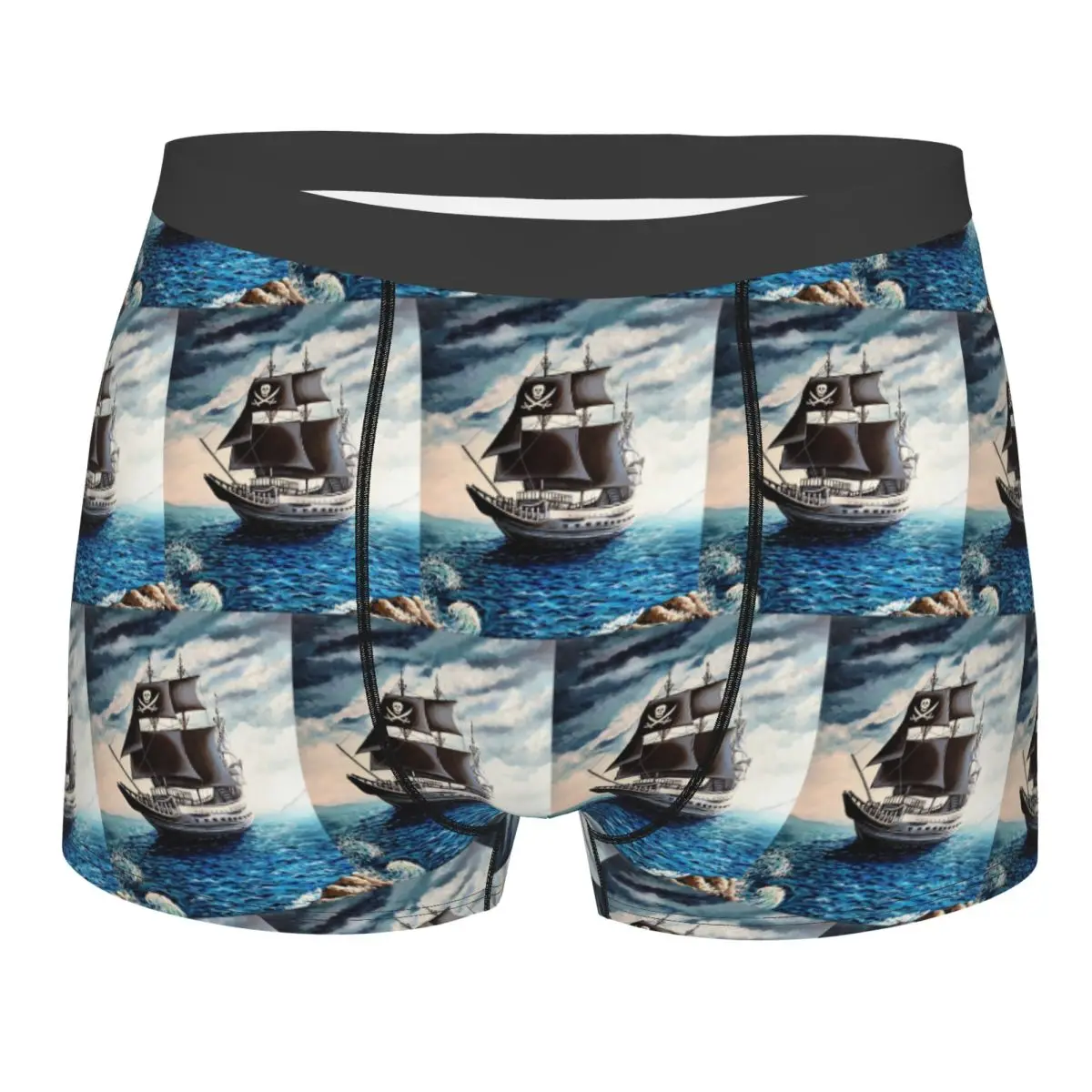 Boxer Underpants Shorts Lost Pirate Kingdom Panties Men Ventilate Underwear for Homme Man Boyfriend Gifts