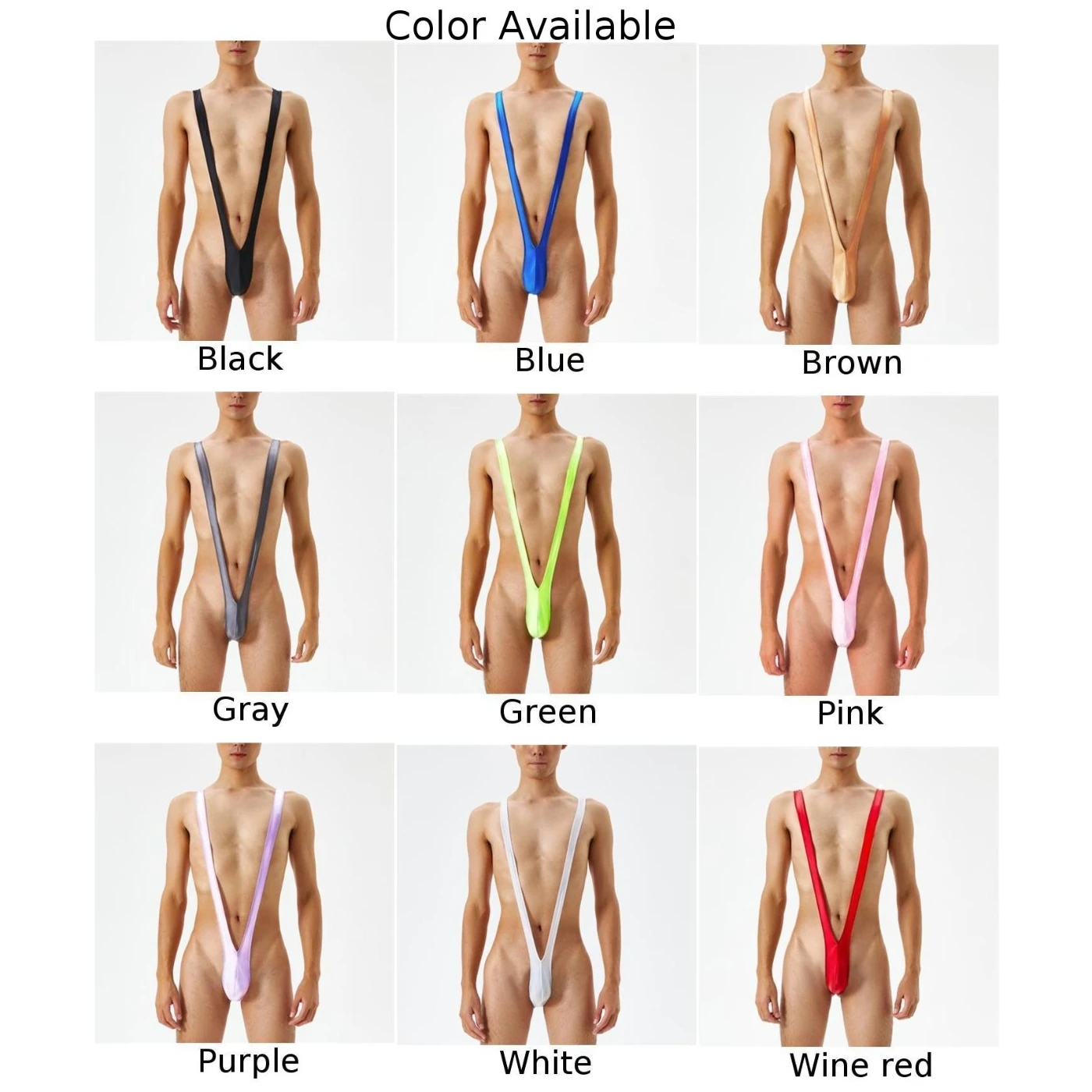 Pria Bikini Bodysuit Jockstrap Sissy Thong seksi T Back pakaian dalam rendah untuk pria panas Jumpsuit Backless Leotard Erotis