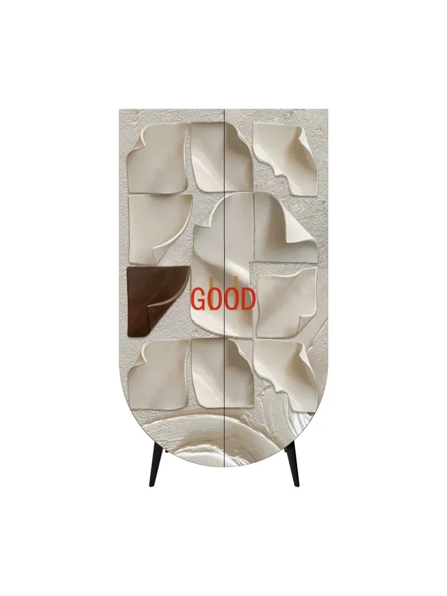

Nordic Cream Style Home Bedroom Adult Wardrobe Modern Minimalist Living Room Solid Wood Locker Storage Cabinet furniture