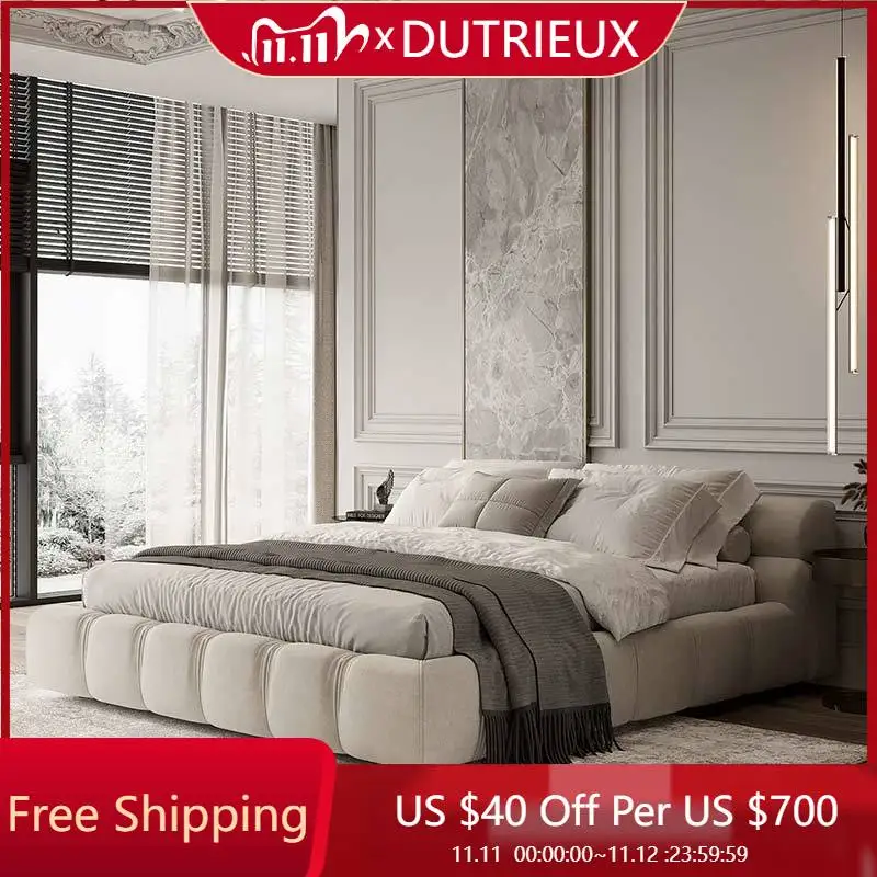 

Модная кровать в итальянском стиле, эстетичная высококачественная удобная качественная кровать, светлая роскошная мебель для главной спальни Cama De Casal