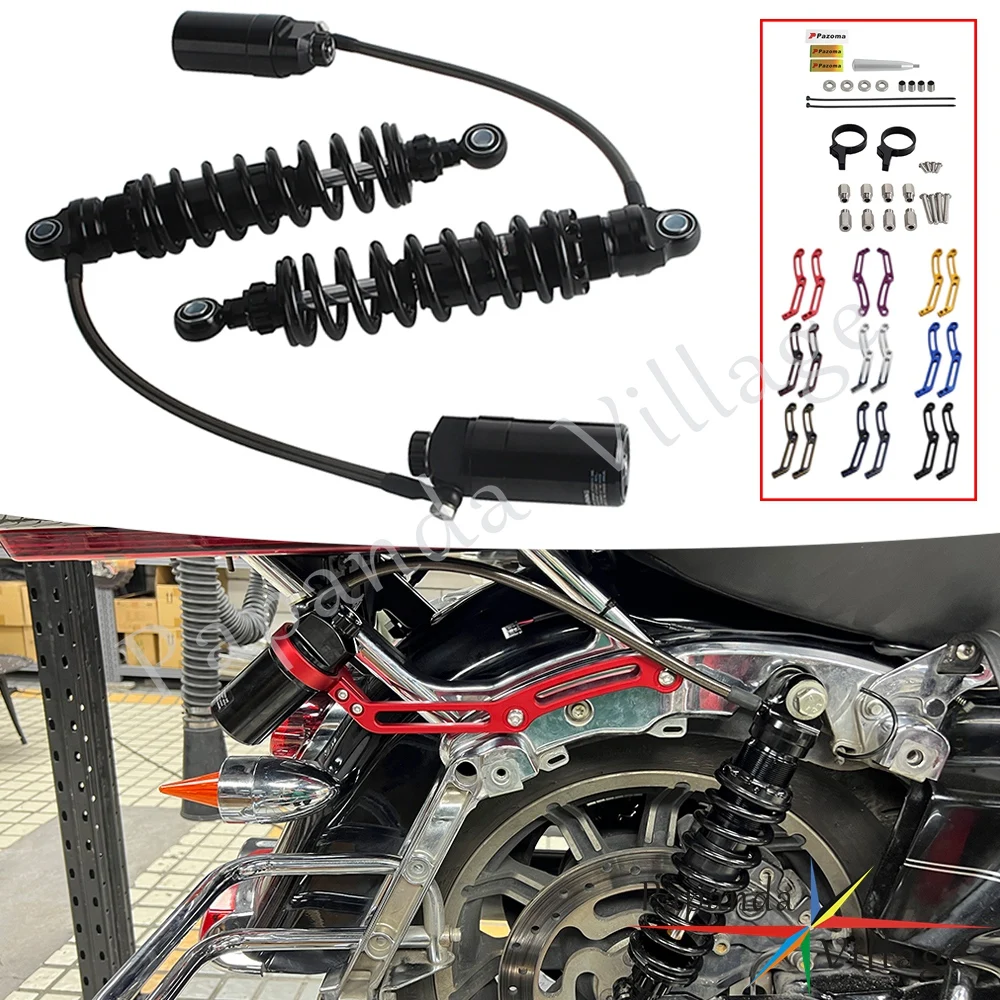 

Motorcycle Shock Absorber Rear Suspension Hydraulic Shocks For Harley Touring Street Electra Road Glide Ultra FLTRU Road King