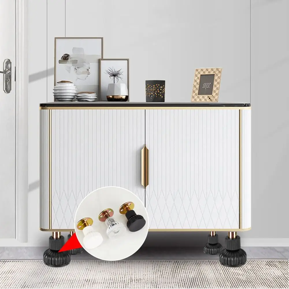 Metal Furniture Legs Adjustable Replacement Cabinet Legs Anti Scratch Wear-resistant Nightstand Storage Box Leg