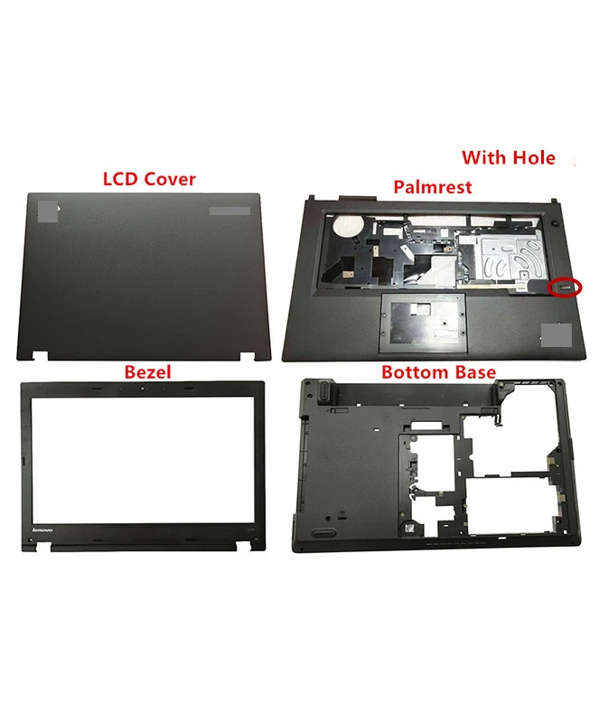 

New Original For L440 LCD Rear Top Lid Back Cover / Bezel /Palmrest W/Fingerprint /Bottom Base 04X4804 04X4815