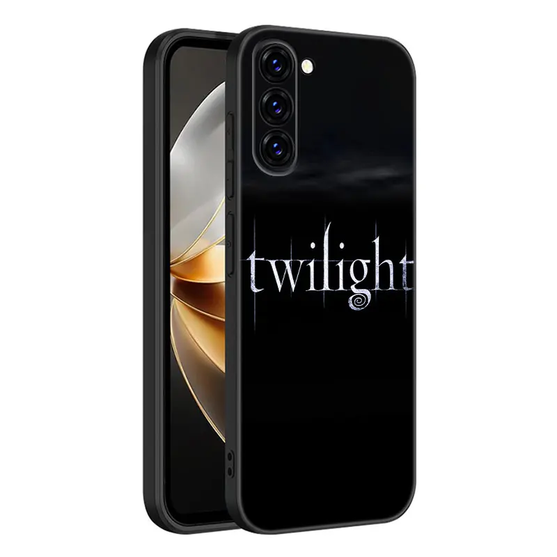 Twilight Isabella Edward Phone Case For Samsung Galaxy S23 S21 S20 FE S24 S22 Ultra S10E S10 S9 S8 Plus Black Silicone Cover