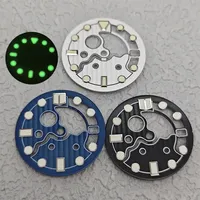 NH35 Skeleton Dial 28.5mm C3 Green Luminous Watch Dial for NH35/36 Movement Watch Accessories Hollow Watch Faces