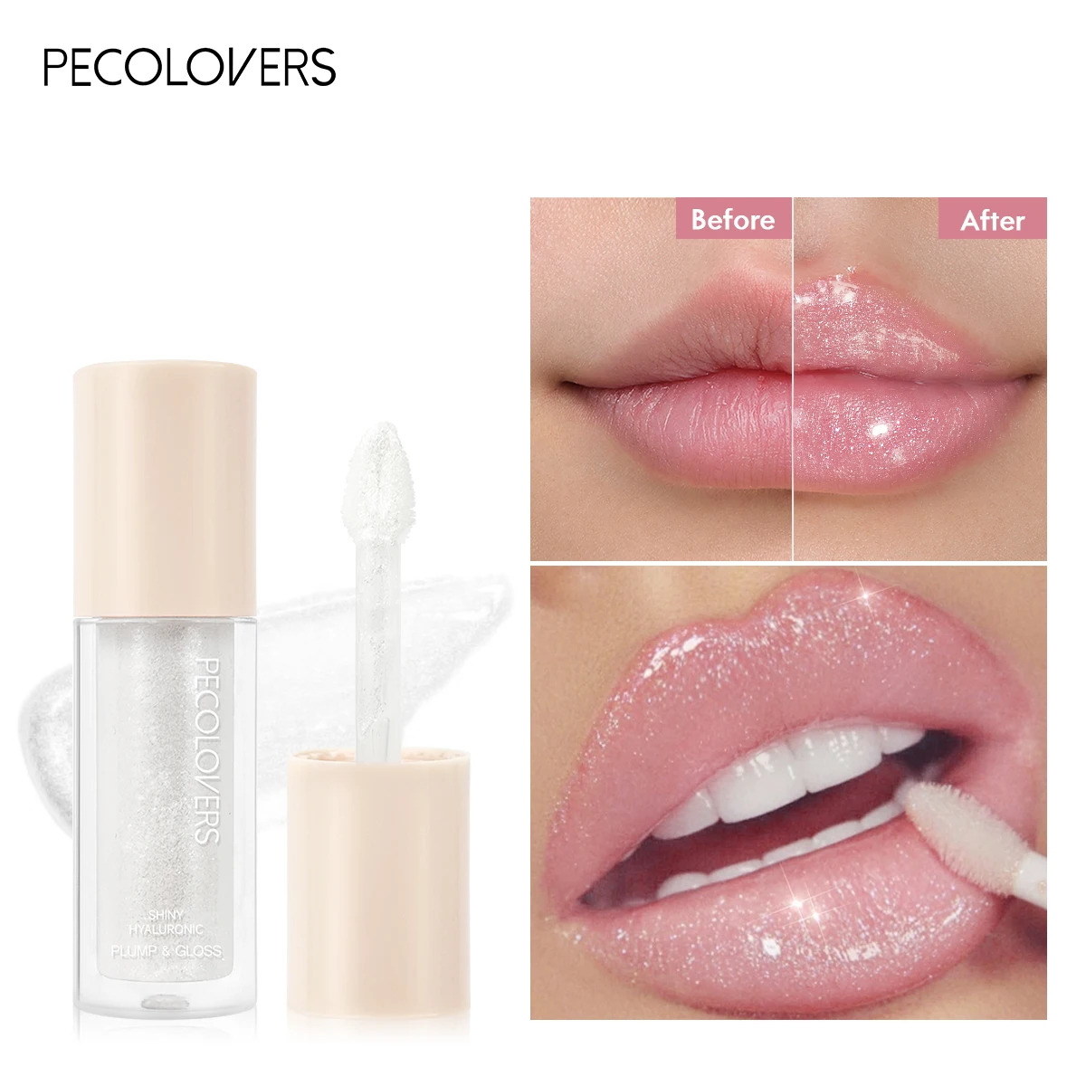 Glitter perla lucidalabbra idratante duraturo lucido specchio rosa rossetto liquido olio per labbra lucentezza lucidalabbra trucco cosmetico