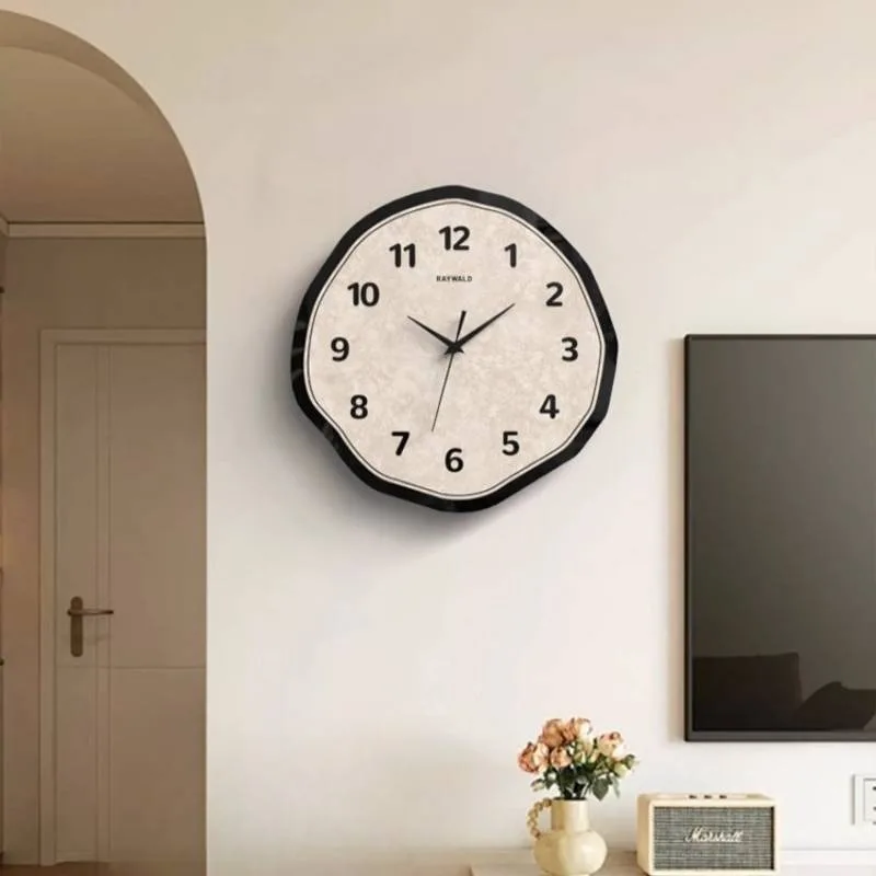 

Large Design Wall Clock Frame Vertical Quartz Cozy Luxury Decoration Wall Clock Bedroom Wooden Horloges Murales Mechanism Kit