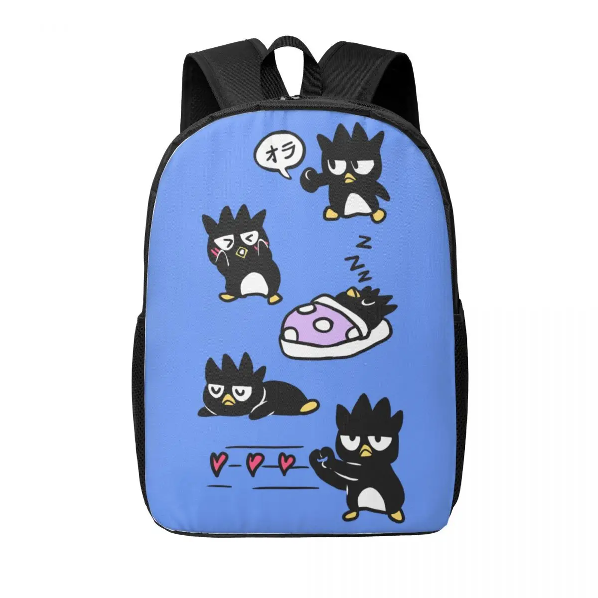 Custom Bad Badtz Maru Anime Backpack for Women Men Water Resistant College School Bag Printing Bookbag