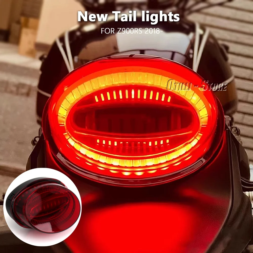 

Для Kawasaki Z900RS z900rs Z900 RS 2018-2023 светодиодный задний стоп-сигнал, индикатор заднего фонаря, мигалка, аксессуары для мотоциклов
