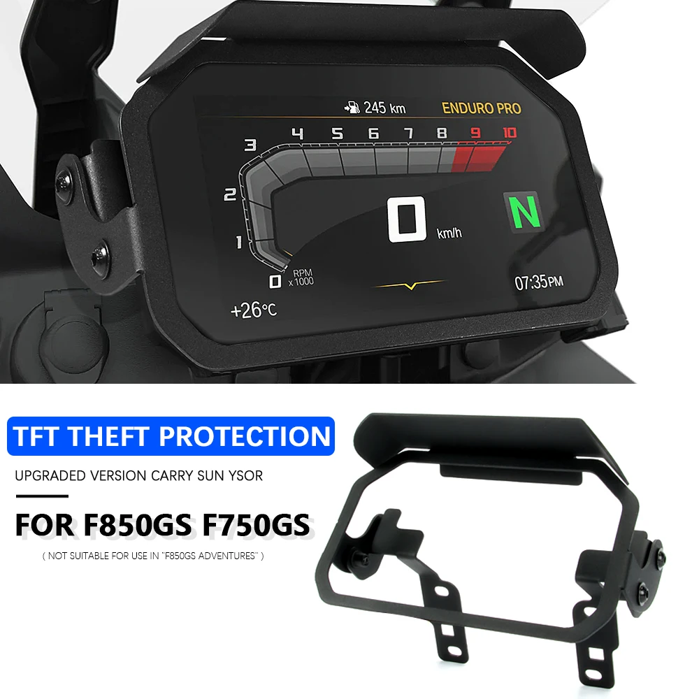 TFT Theft Protection For BMW F850GS F750GS F 750 850 GS 2018- 2023 GS Meter Frame Cover Screen Protector Dashboard Guard GS 850