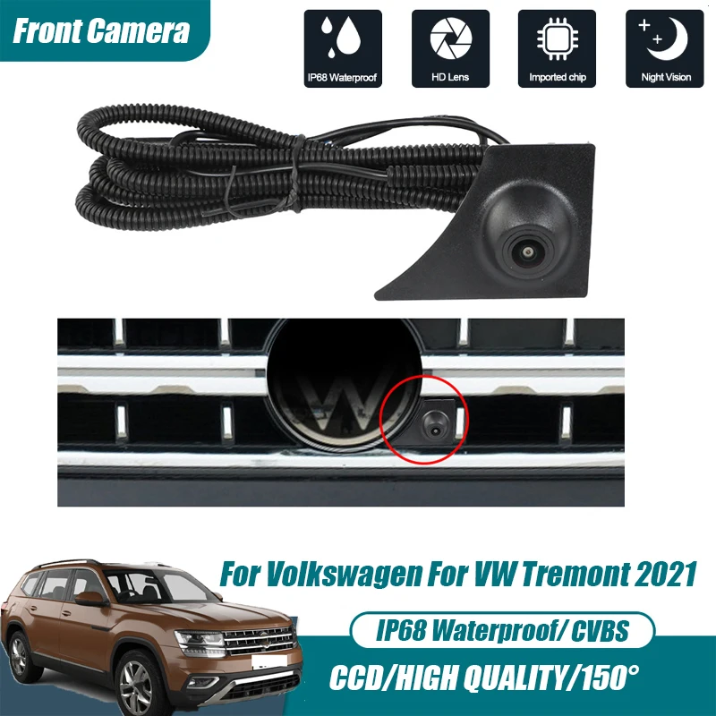 

Car Front View Parking CCD Night Vision LOGO Camera 150° Waterproof CVBS HD AHD For Volkswagen For VW Tremont 2021 Color Camera