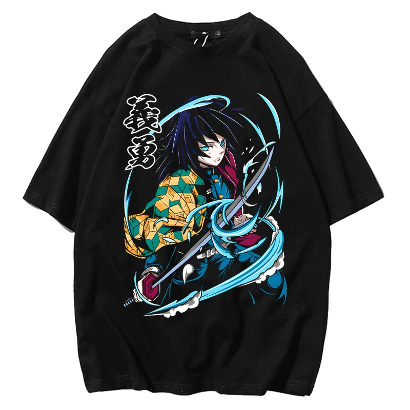 

Anime Ghost Destroyer Blade Yamamoto Yohji Fengchajiro Pure Cotton Loose Short-sleeved Same Printed Men's and Women's T-shirts