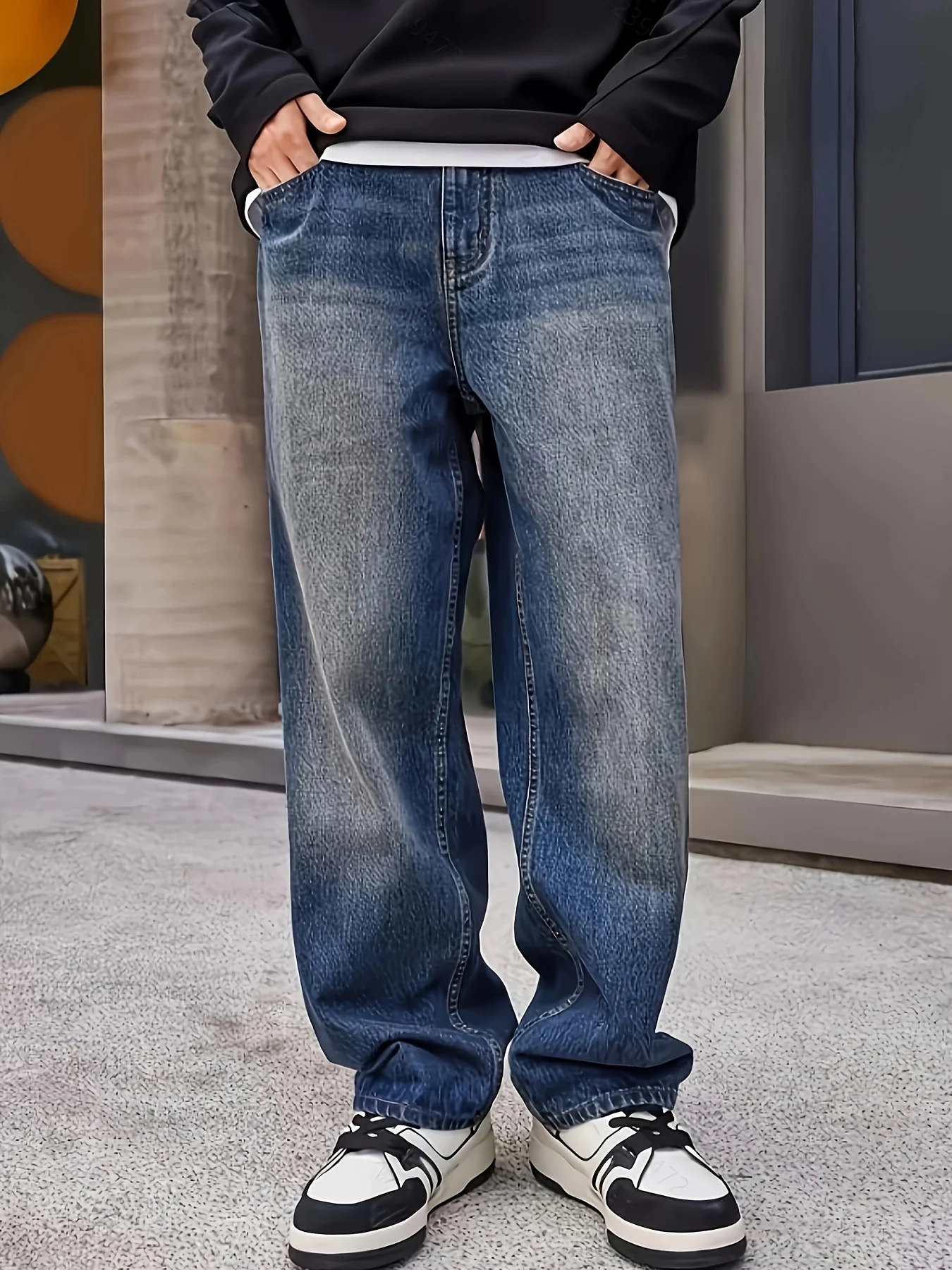 

Men'S Stylish Wide-Leg Denim Jeans - Loose Fit, Perfect for Casual Weekends, Casual Jeans|Stylish Wideleg Jeans y2k streetwear