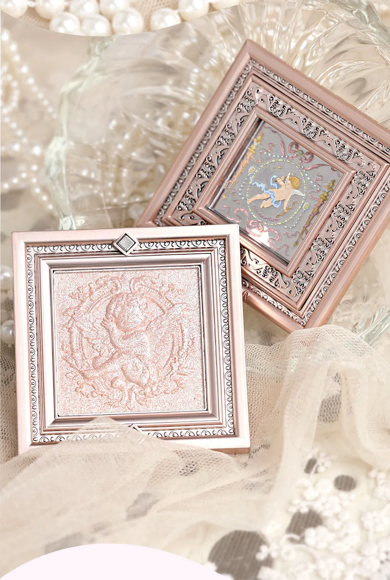 CHEERFLOR 천사 액자 시리즈 하이라이트 쉬머 글리터 릴리프 조각 자연스럽고 섬세한 메이크업 팔레트