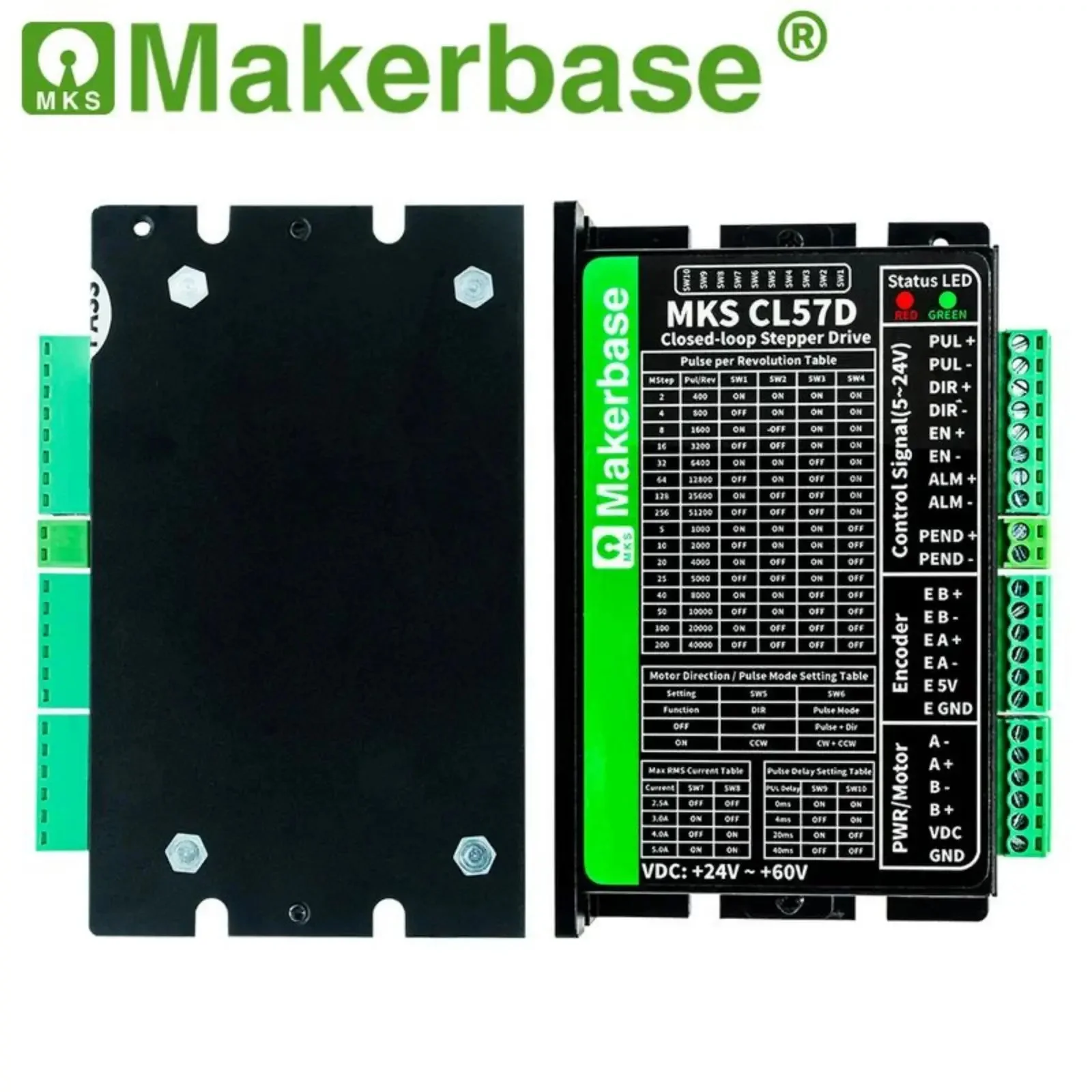 Imagem -04 - Makerbase Circuito Fechado Stepper Driver com Codificador Mks Cl57d Nema23 Impressora Cnc 3d Baixo Calor Alto Torque