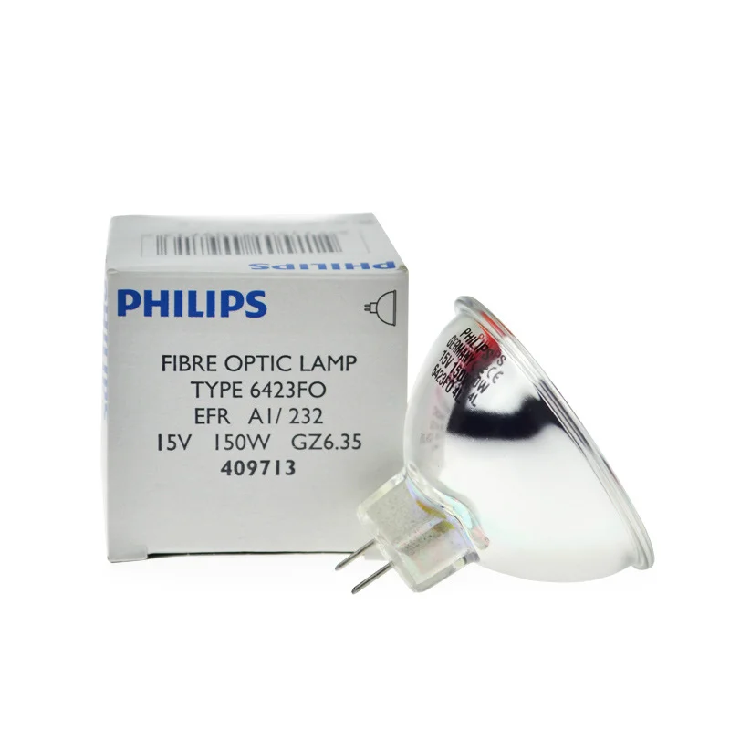 Philips 6423FO 15V150W Instrumento Lâmpada Halógena Gastroscopia Eletrônica Copo Reflexivo Copo de Lâmpada Halógena