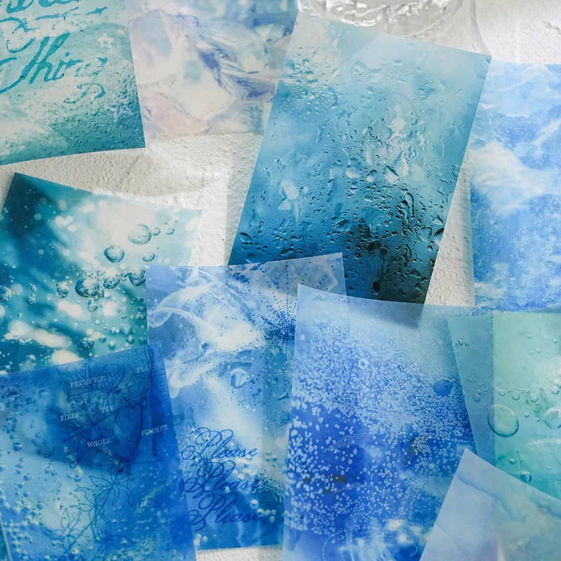 1pack/15pcs Literary Scene Themed Base Paper, Scrapbooking Handmade Collage Background Supplies