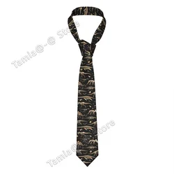 Dinosaur Fossils Eggs Bones Neckties Men Women Polyester 8 cm Wide Skeleton Dino Neck Tie Accessories Cravat Wedding Business
