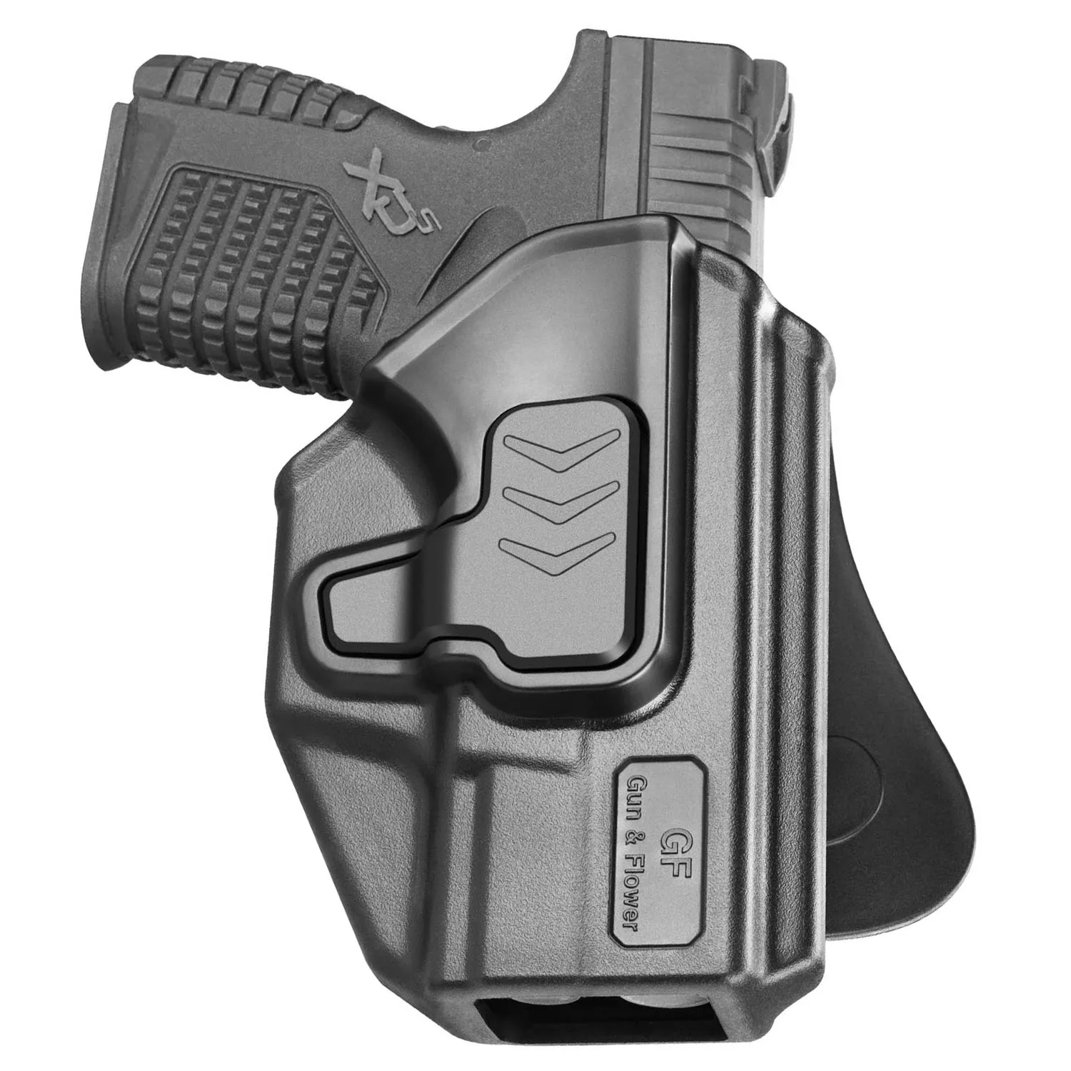 

Springfield XD-S Holster OWB Paddle Holster for 3.3'' Barrel Springfield XD-S 9/40 Pistol (NOT for MOD .2) 360 Degree Adjustable