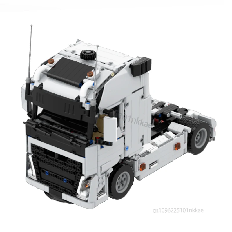 Aangepaste MOC Heavy Duty Technische 4x4 of 6x4 Tractor eenheid Oplegger Container Bouwstenen DIY Voertuig Bakstenen Speelgoed Geschenken