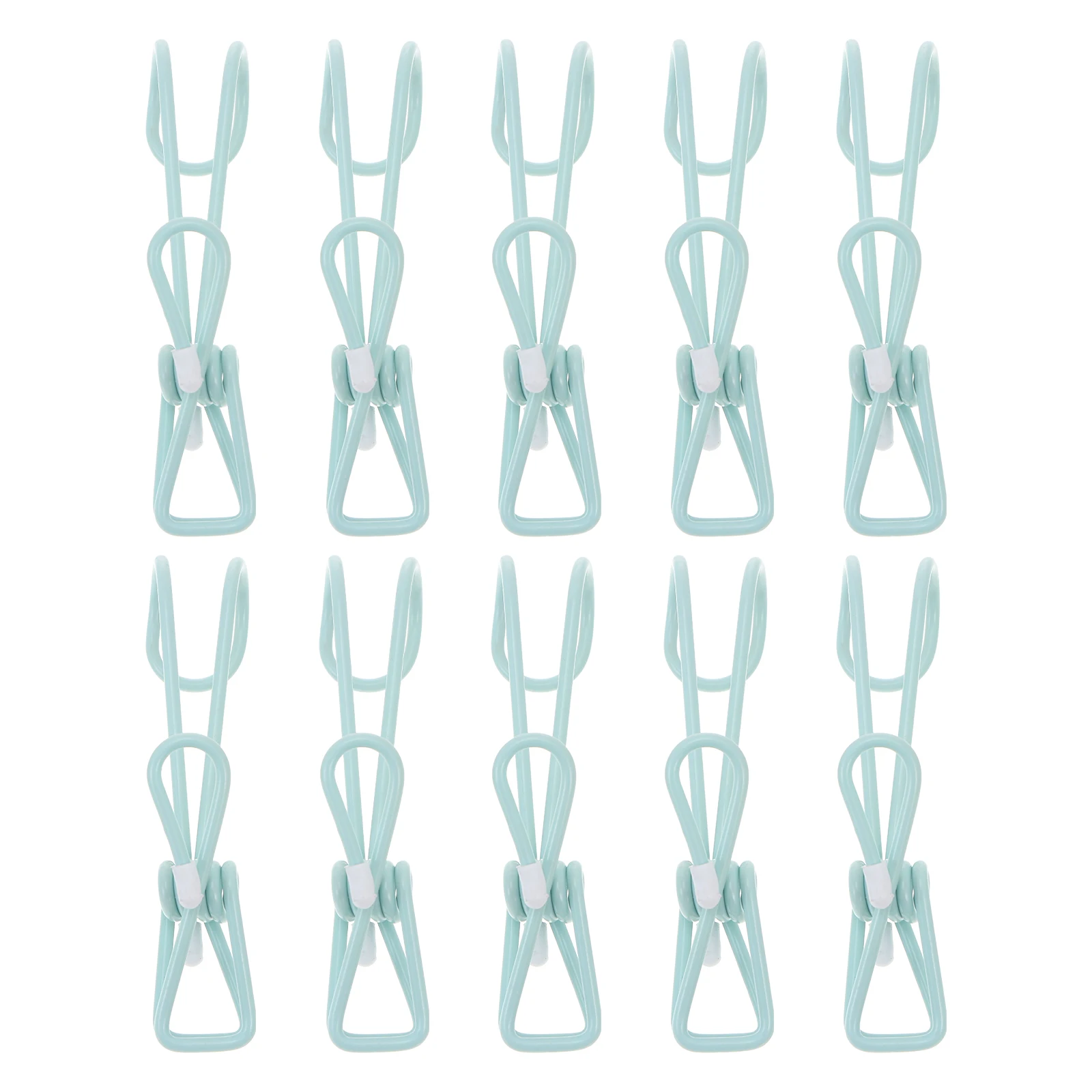

10Pcs Colored Plastic Hook Clip Multi-Use Clothes Hanger Clip Clothespin for Outdoor Indoor Laundry Drying Photo Hanging
