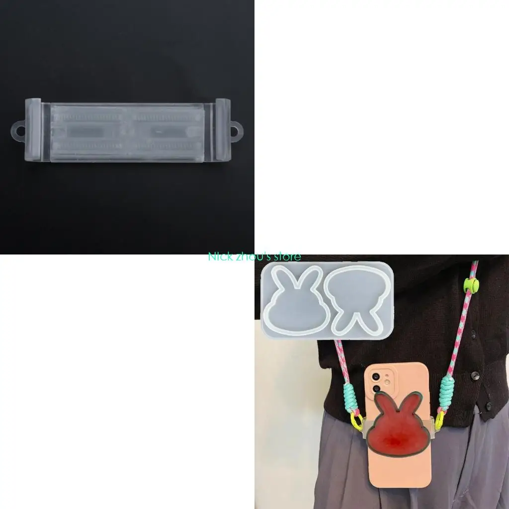 

E15E DIY Epoxy Resin Mold Shaker Molds Animal Bowknot Heart Shaped Silicone Resin Mould Jewelry Tool Jewelry Accessories