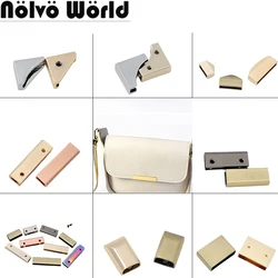 Durable Metal Webbing Tail Clip Buckles For Bags Handbag Belt Corner Screw Protector Clasp Hook DIY Pendant Hardware Accessories