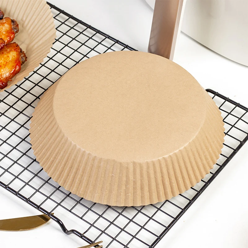 50pcs Air Fryer Disposable Paper Liner Non-stick Mat Baking Paper Plate Grill Pan Kitchen Baking Paper Bbq Baking Mat