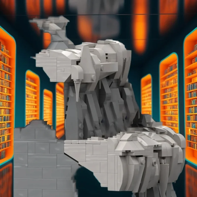 823PCS MOC Fantasy Ancient Stronghold Model Architecture Facade Detailed Creative Display Building Blocks Collectible Toy Gift