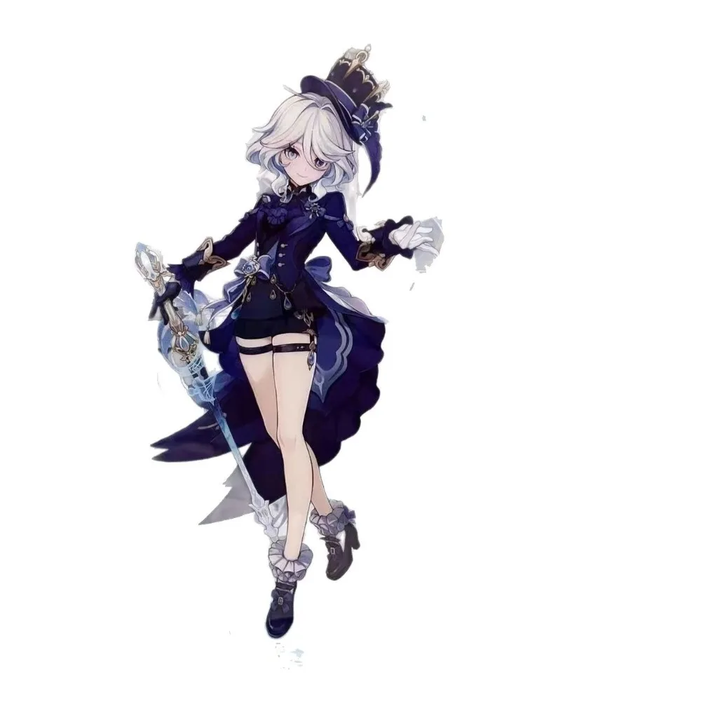 Cartoon Impacting Furina Desk Ornaments Anime Characters Acrylic Brand Role Play Accessories Fans Memorial Collection Gifts