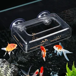 1Pc Fish Food Feeding Aquarium Feed Ring Fish Tank Station Floating Food Tray Feeder Aquarium Accessory with Strong Suction Cups
