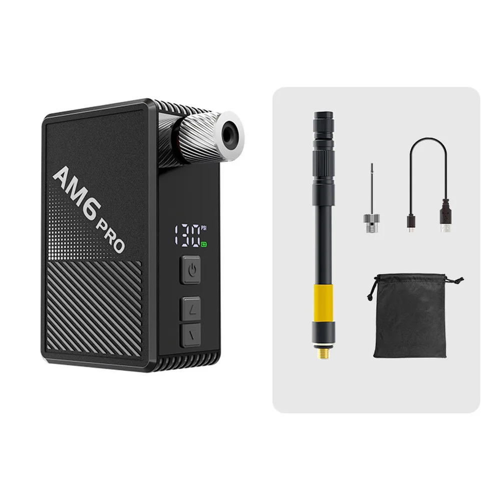 

Комплект бесщеточного электрического насоса с ЖК-экраном, 800 мАч, 130 фунтов на квадратный дюйм, портативный мини-надувной насос высокого давления, аксессуары для велосипедных воздушных насосов